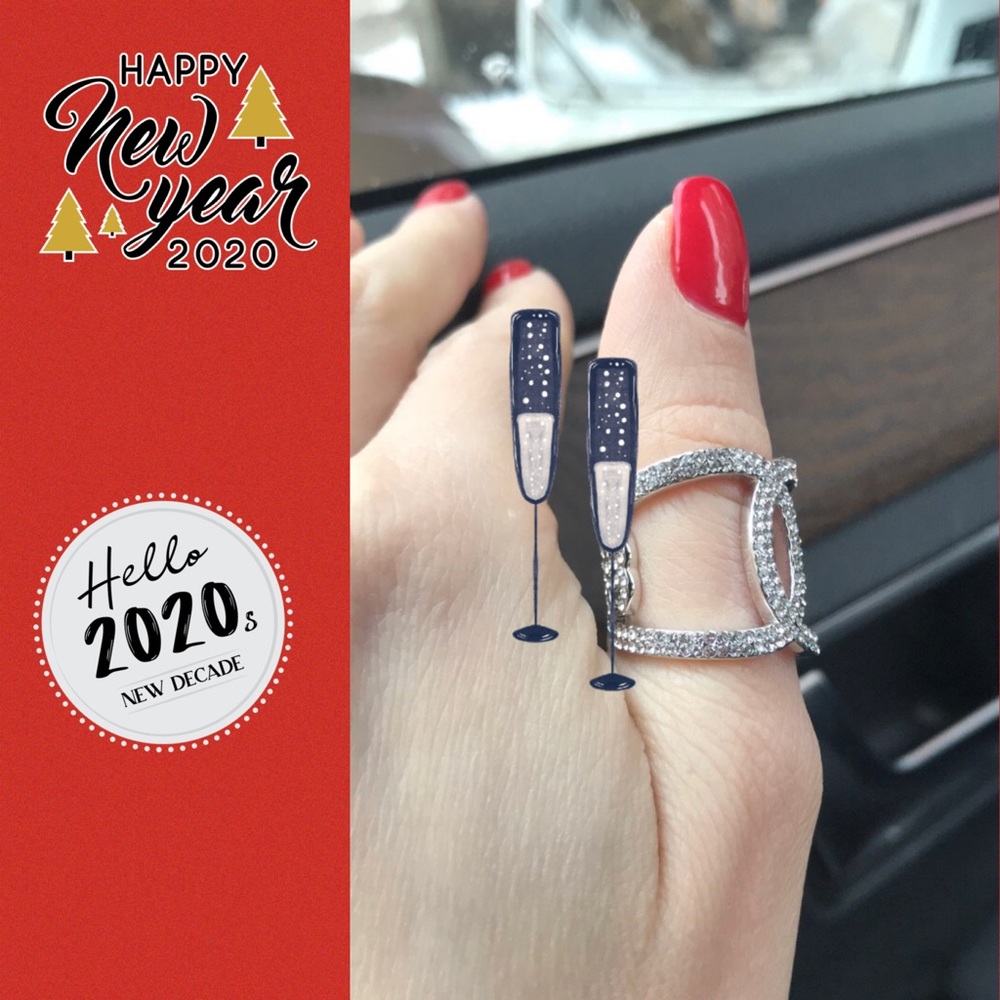 Silver Ring with Swarovski Crystals